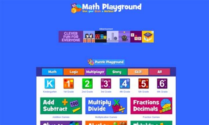 Fun Math Playground Games & Puzzles Online