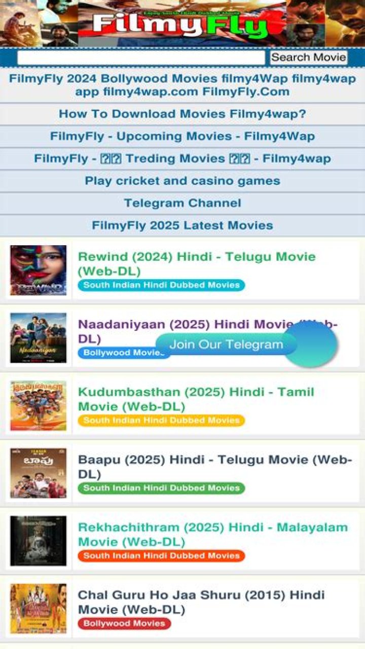 Latest Movies & Shows: Filmyfly & Filmywap Updates & Info