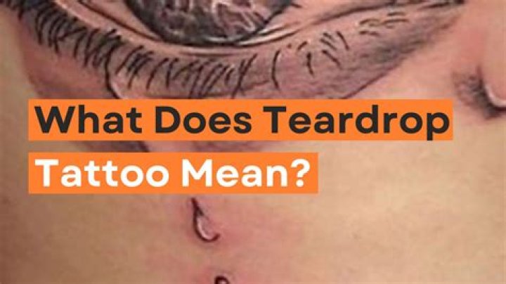 Teardrop Tattoo Meaning: Grief, Loss, or Prison?