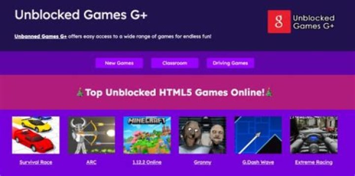 Unblocked Games G+: Safe Fun for Students & Unlimited Play!